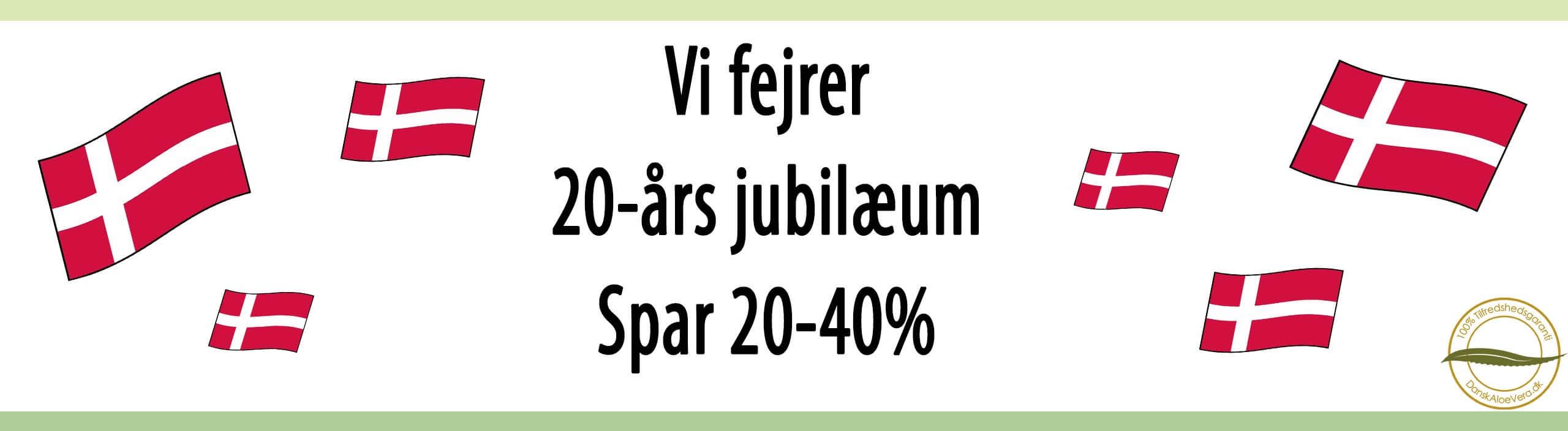 20-�rs jubil�um 20-40% rabat
